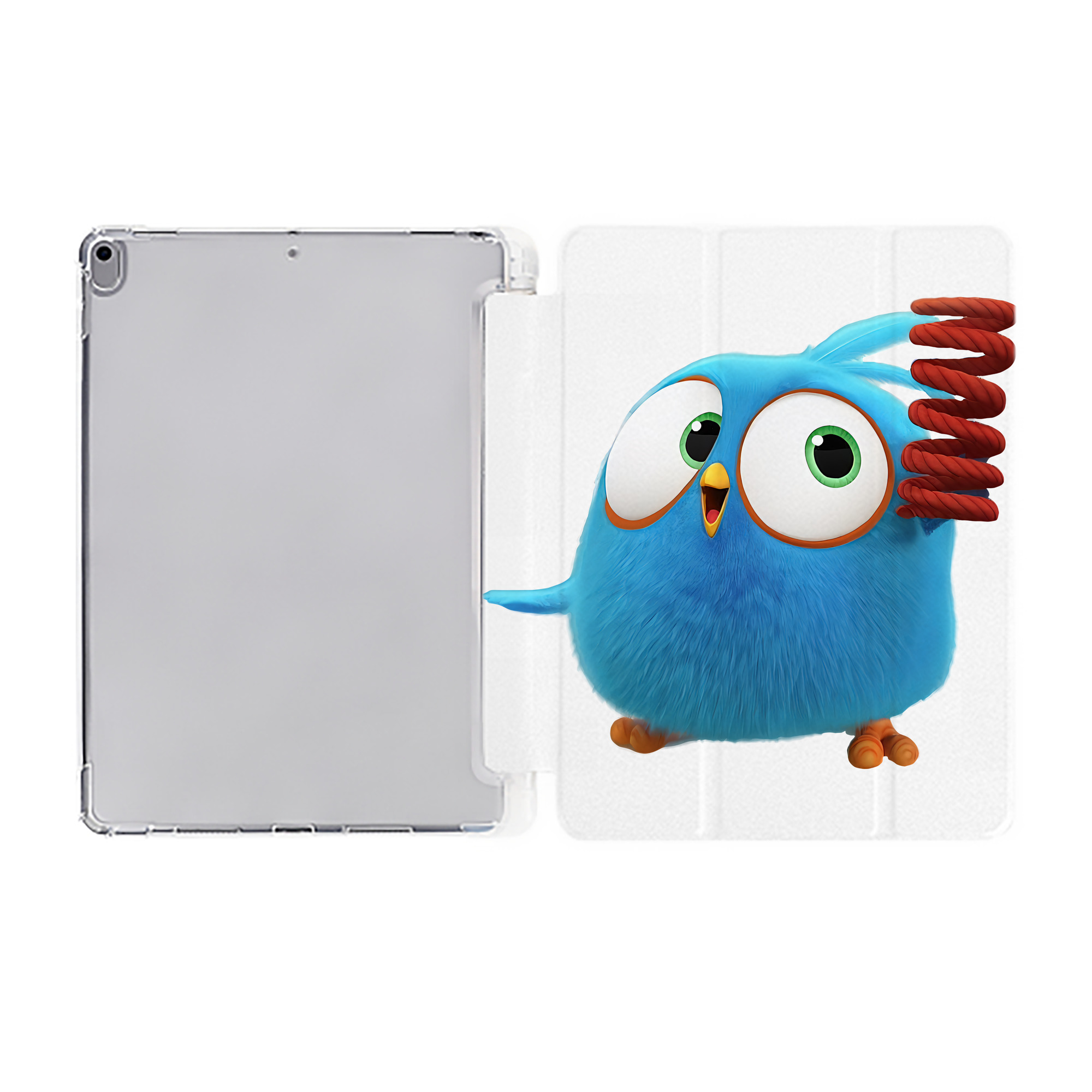 （画像用） Angry Birds アングリーバード IPad ケース ペン収納付き 三つ折りスタンド PUレザー×シリコン 対応機種9.5/10.5/10.9インチ